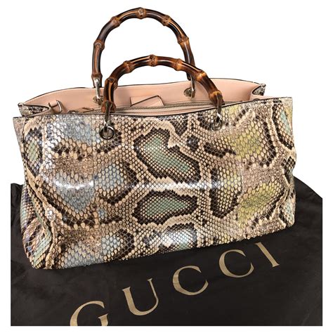 gucci python handbag